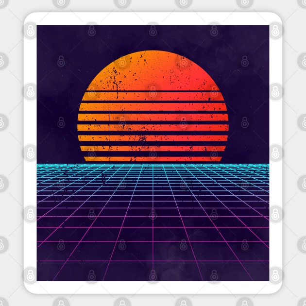 80s Synthwave Aesthetic Sticker by edmproject